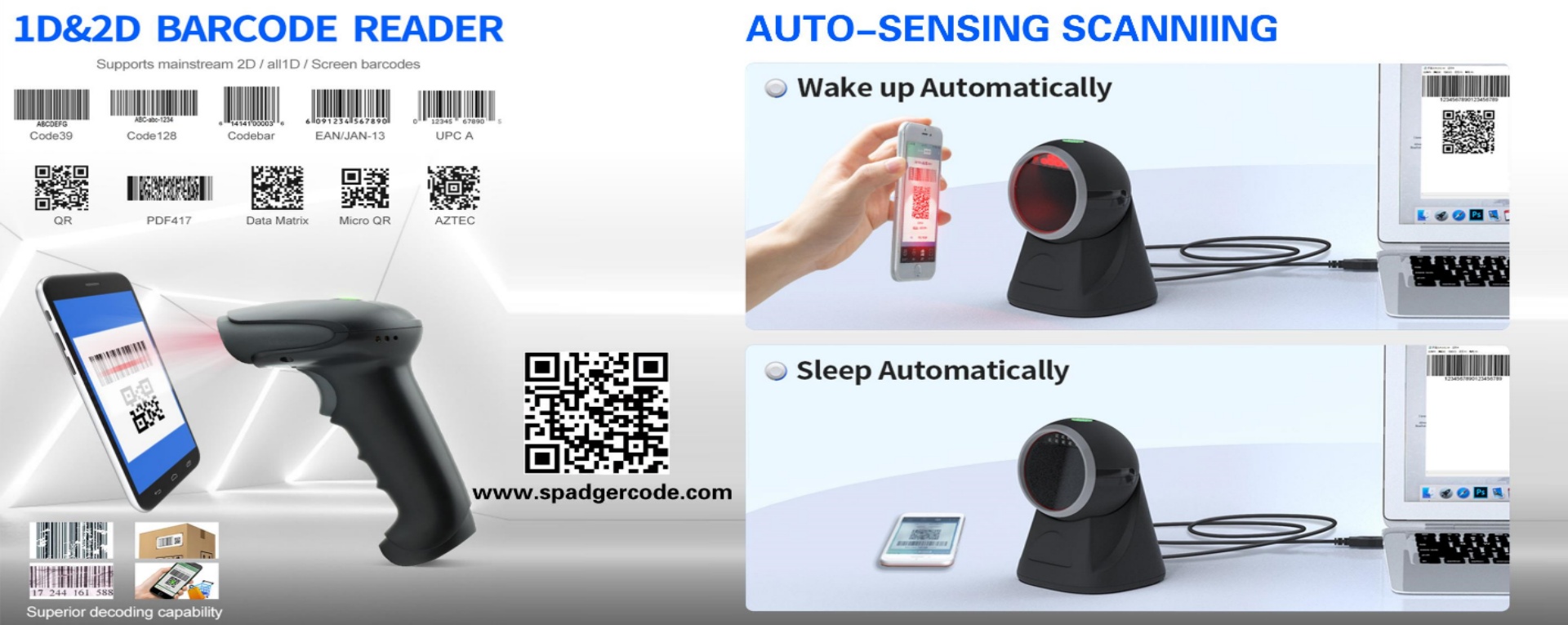 Flatbed Barcode Scanner