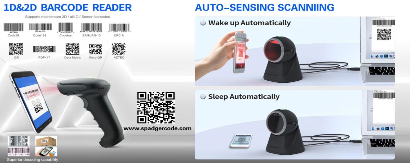 Flatbed Barcode Scanner
