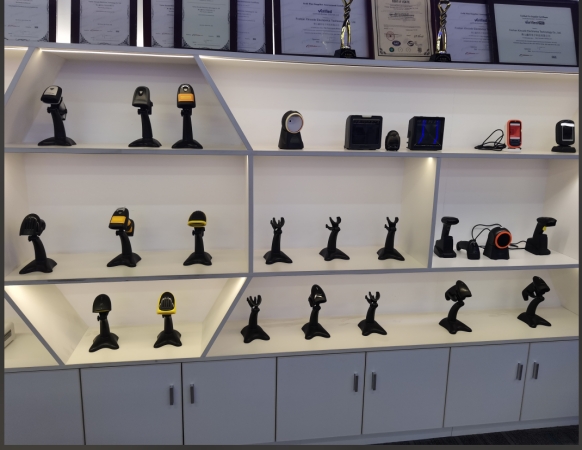 Barcode scanner showroom