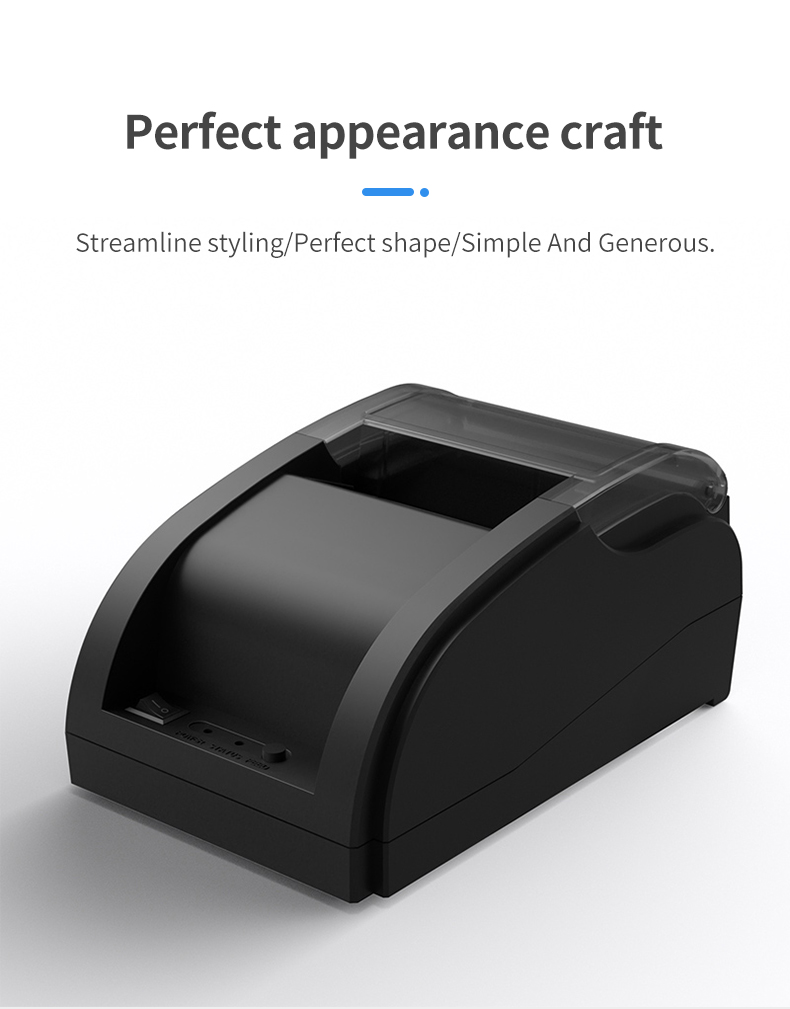 58mm Desktop Thermal Receipt Printer USB   Bluetooth ESC/POS