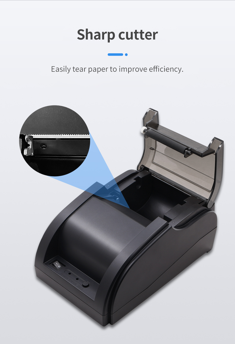 58mm Desktop Thermal Receipt Printer USB   Bluetooth ESC/POS