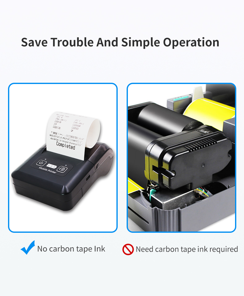 58mm  Portable Blue tooth thermal ticket printer