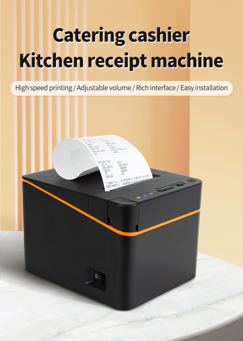 80mm Thermal Desktop Receipt Printer USB LAN ESC/POS
