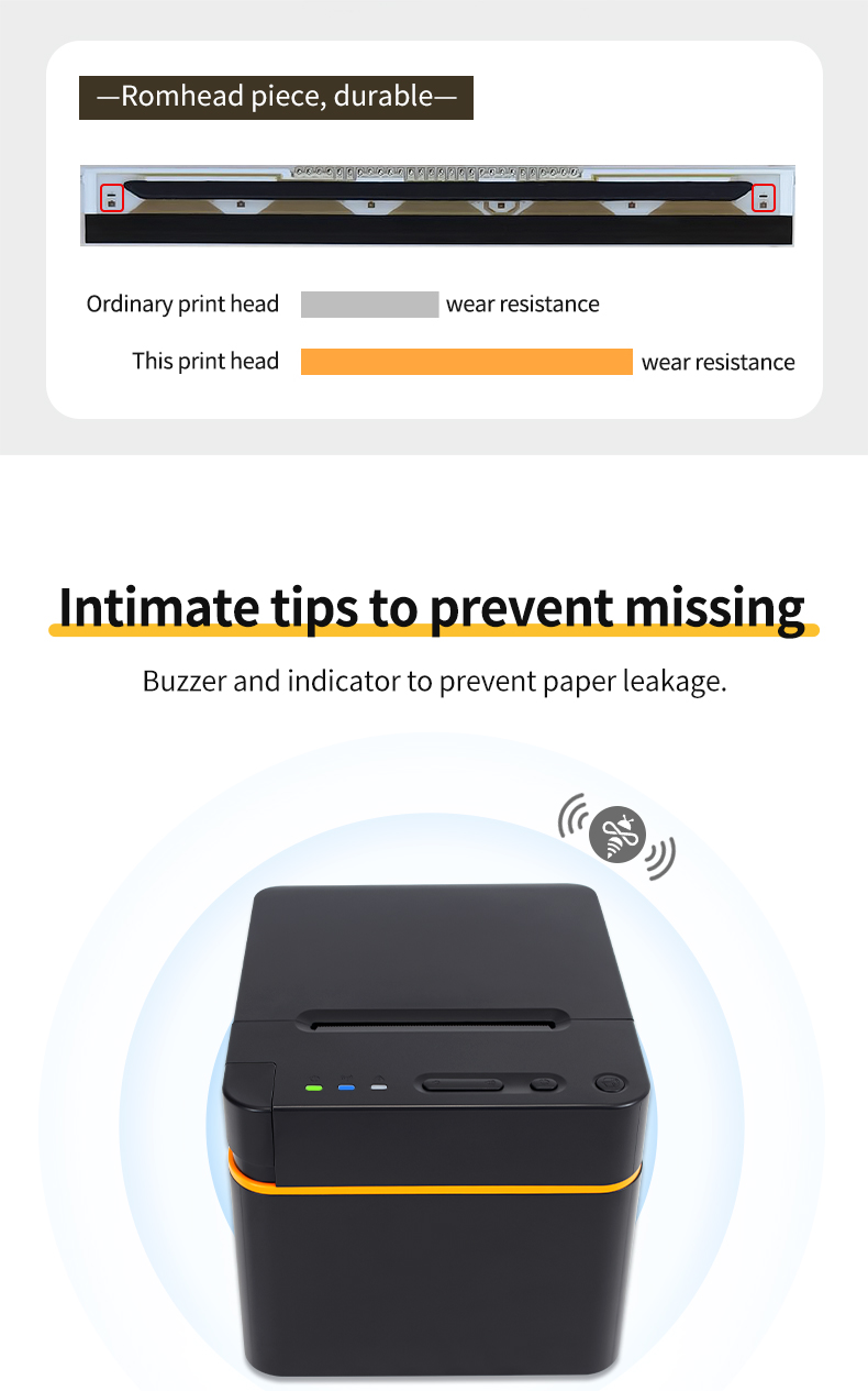 80mm Thermal Desktop Receipt Printer USB LAN ESC/POS