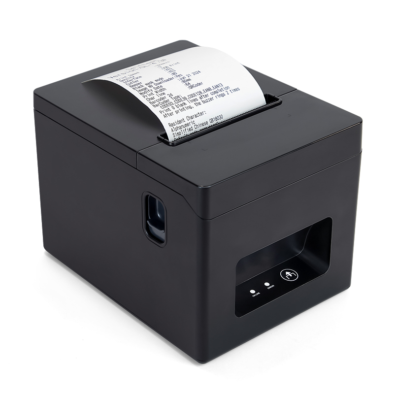 80mm thermal receipt ticket printer semi-automatic paper cutting