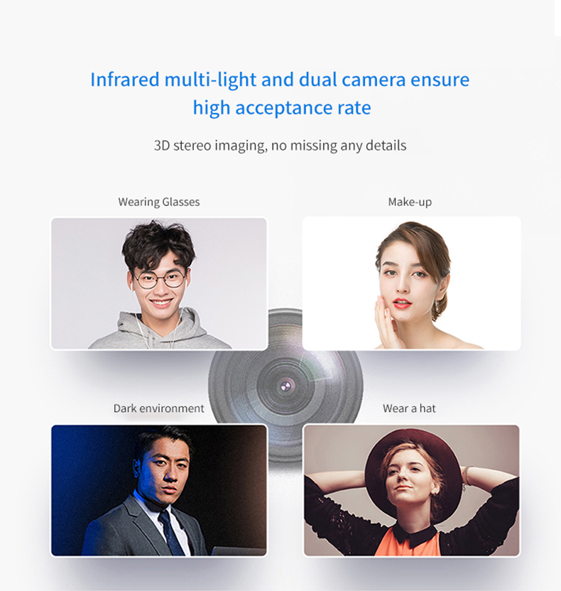 Staff Biometric Face Recognition Fingerprint Scanner Clock In And Out Employee Time Attendance Machine Time Recorder
