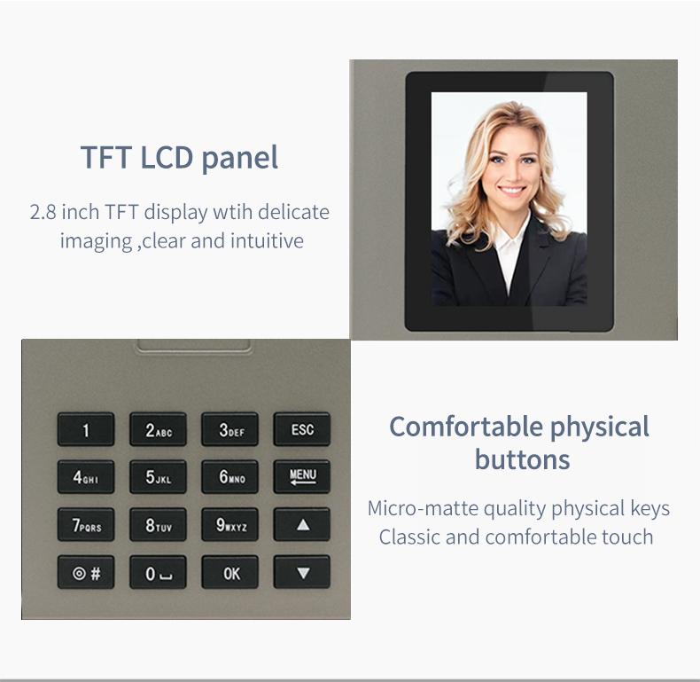 Staff Biometric Face Recognition Fingerprint Scanner Clock In And Out Employee Time Attendance Machine Time Recorder