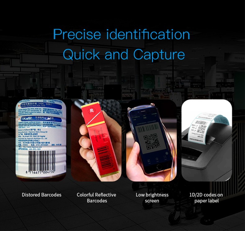 HS23 Wireless 1D 2D barcode scanner with bluetooth
