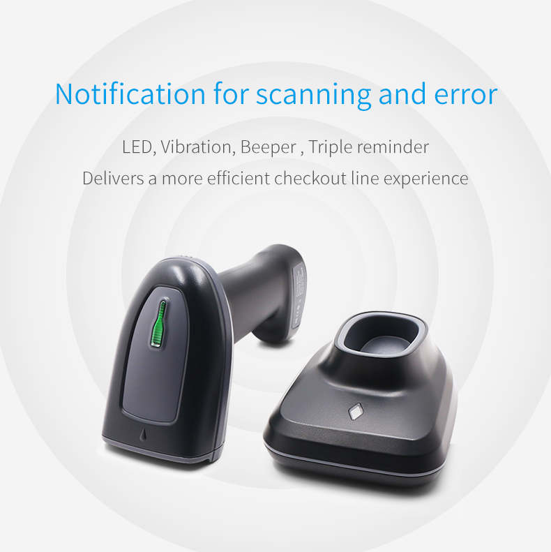 HS23 Wireless 1D 2D barcode scanner with bluetooth