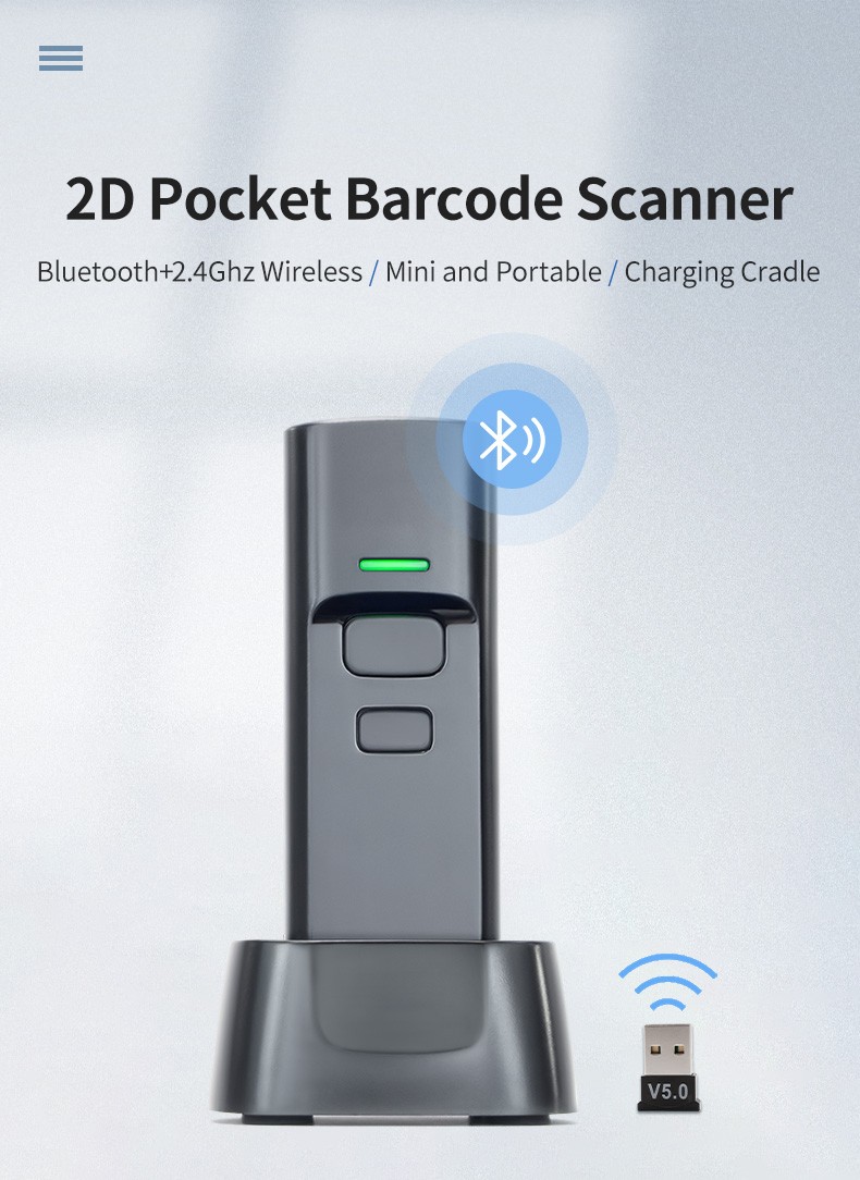 P2300 2D WIRELESS 2.4G BARCODE SCANNER BLUETOOTH
