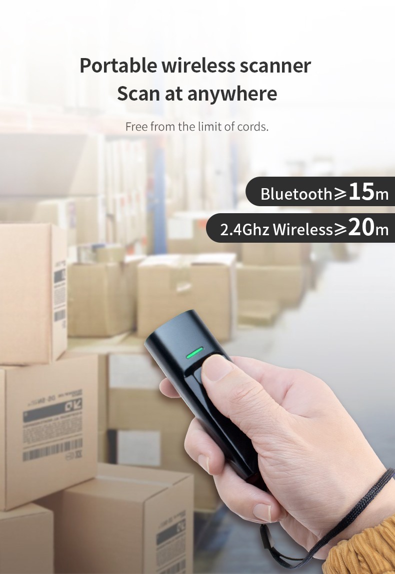 P2300 2D WIRELESS 2.4G BARCODE SCANNER BLUETOOTH