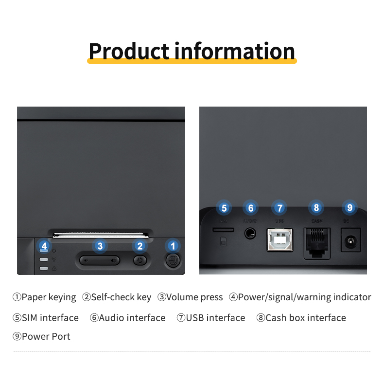 58E 58mm Thermal printer USB 58E 58mm Thermal printer USB