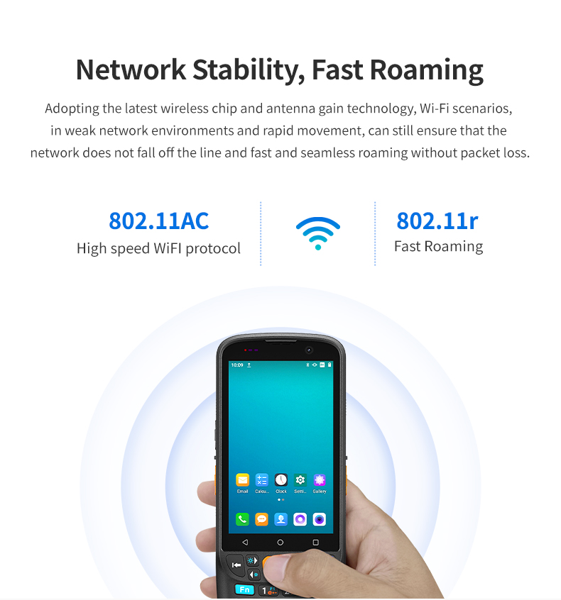 Android 11 Rugged PDAs with 4 Inch Screen 13MP Camera 5000mAh Charging Base QR Code Barcode Scanner 4 64GB for Mobile Computing