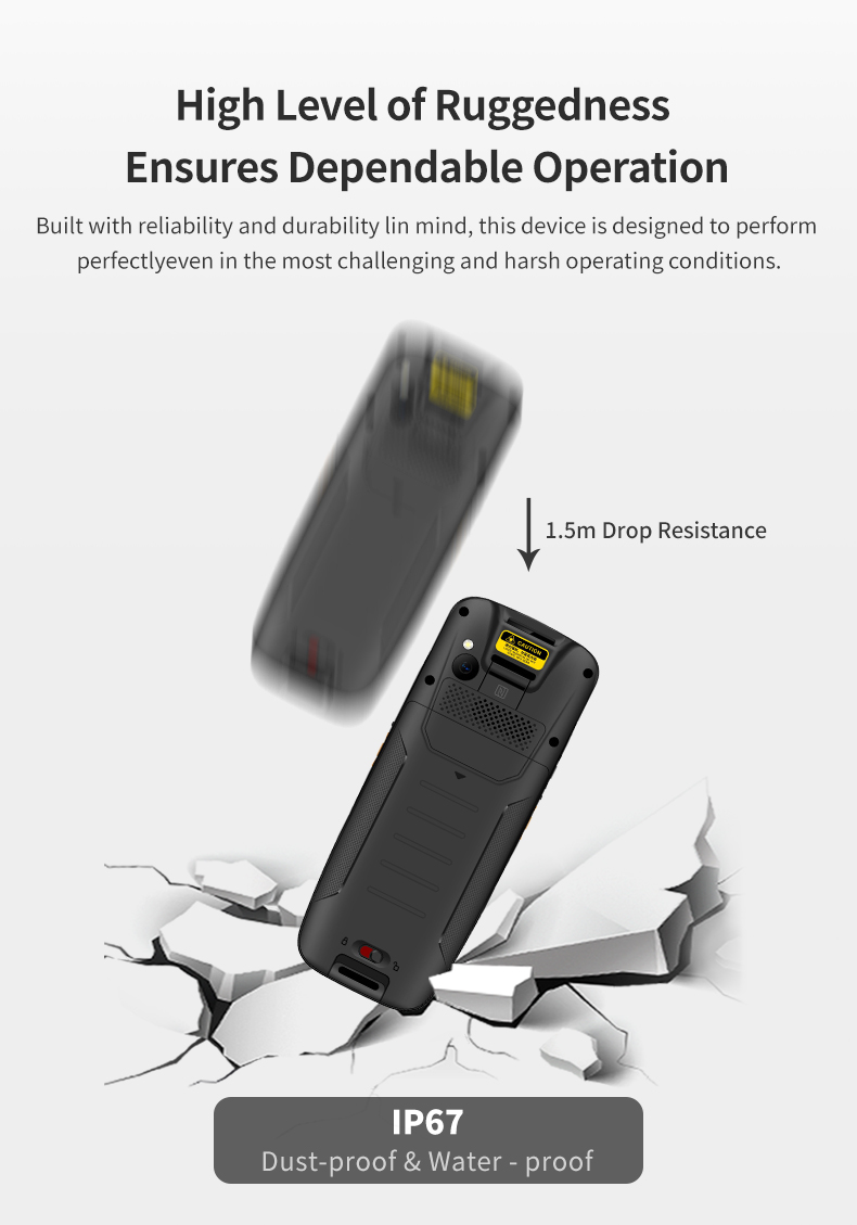 Android 11 Rugged PDAs with 4 Inch Screen 13MP Camera 5000mAh Charging Base QR Code Barcode Scanner 4 64GB for Mobile Computing