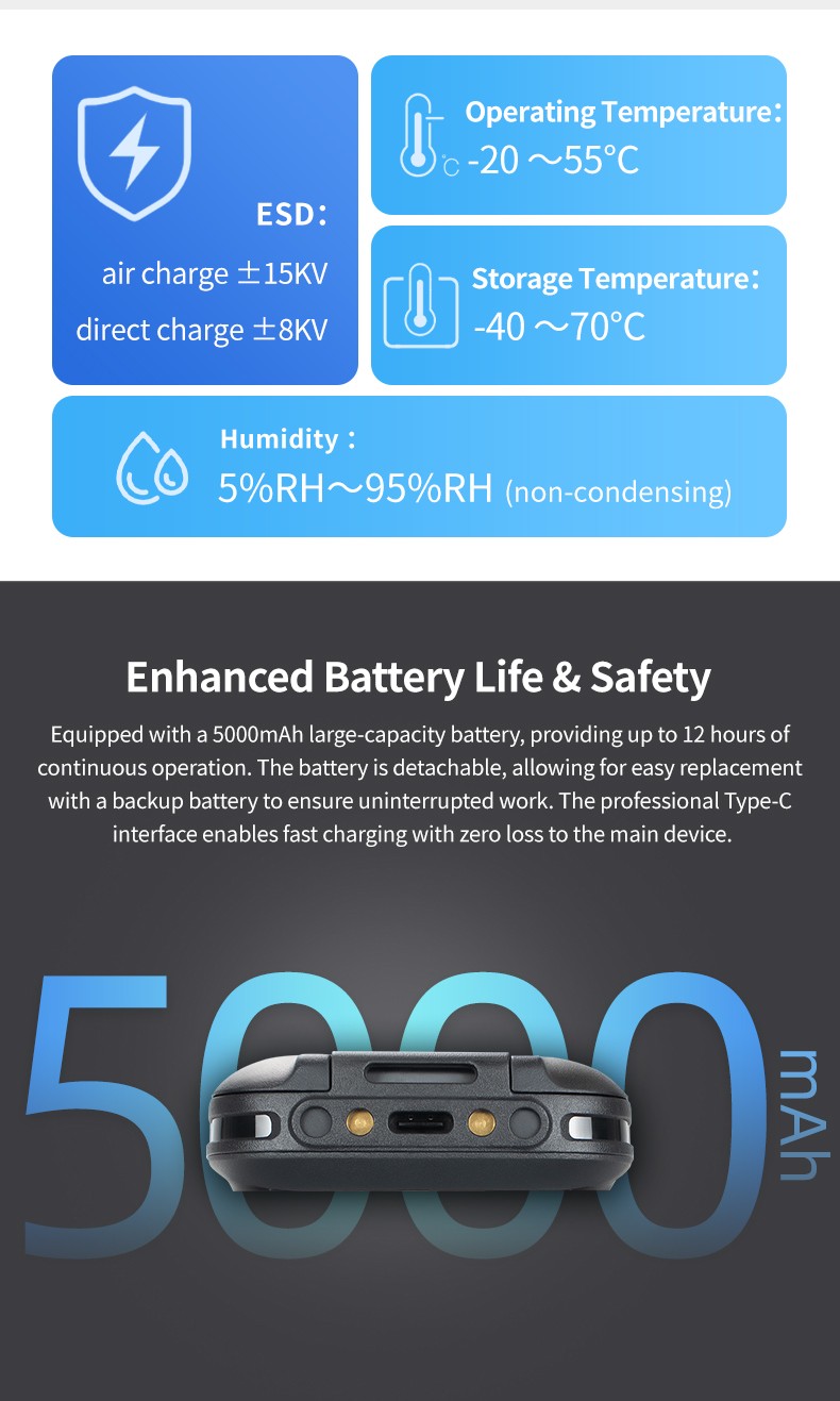 Android 11 Rugged PDAs with 4 Inch Screen 13MP Camera 5000mAh Charging Base QR Code Barcode Scanner 4 64GB for Mobile Computing