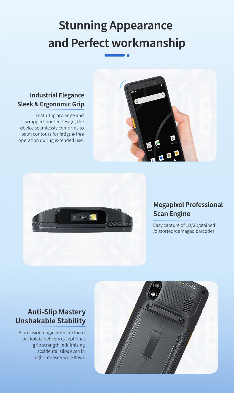 Android 4G Mobile PDA 1D/2D Barcode Scanner Pda Data Collector 5.99 Inch Industrial Handheld Android Pda