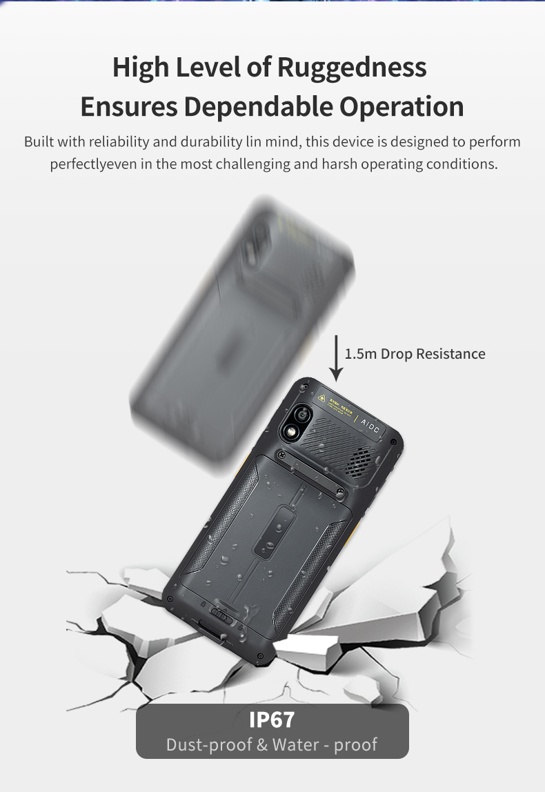 Android 4G Mobile PDA 1D/2D Barcode Scanner Pda Data Collector 5.99 Inch Industrial Handheld Android Pda