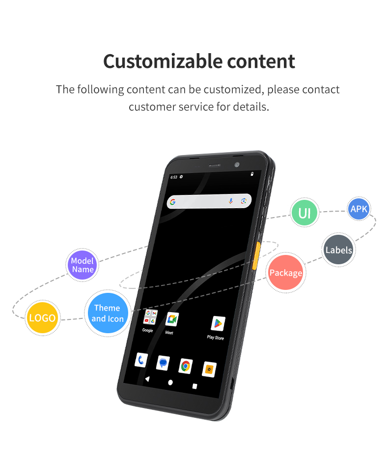 Android 4G Mobile PDA 1D/2D Barcode Scanner Pda Data Collector 5.99 Inch Industrial Handheld Android Pda