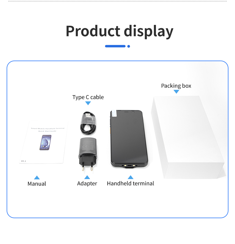 Android 4G Mobile PDA 1D/2D Barcode Scanner Pda Data Collector 5.99 Inch Industrial Handheld Android Pda