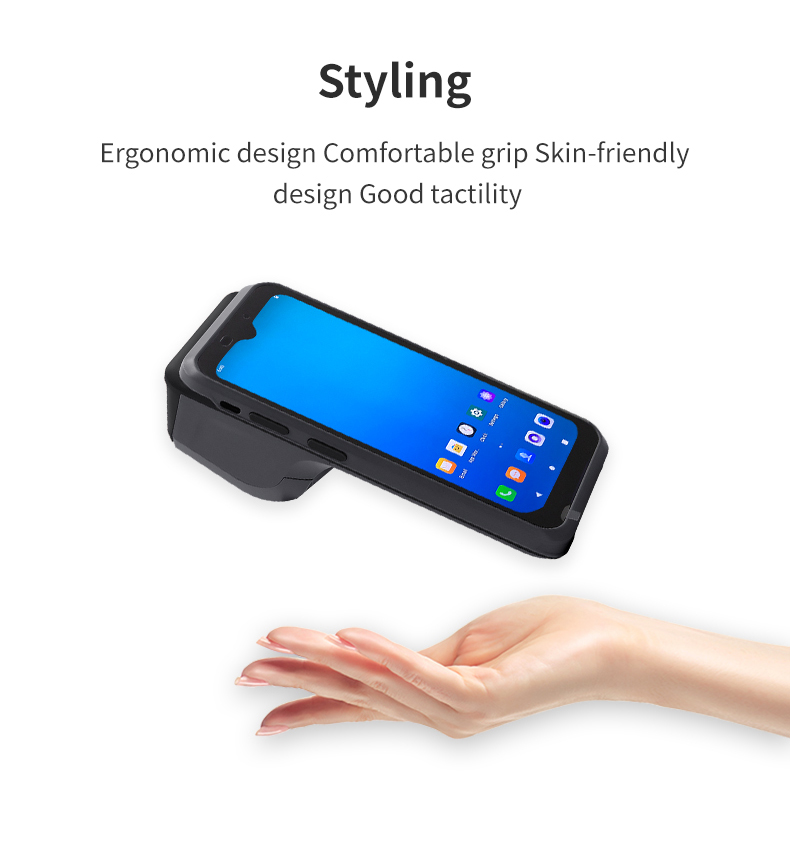 Android 10 Handheld Smart POS Terminal With NFC Card Reader 1D 2D Barcode Scanner