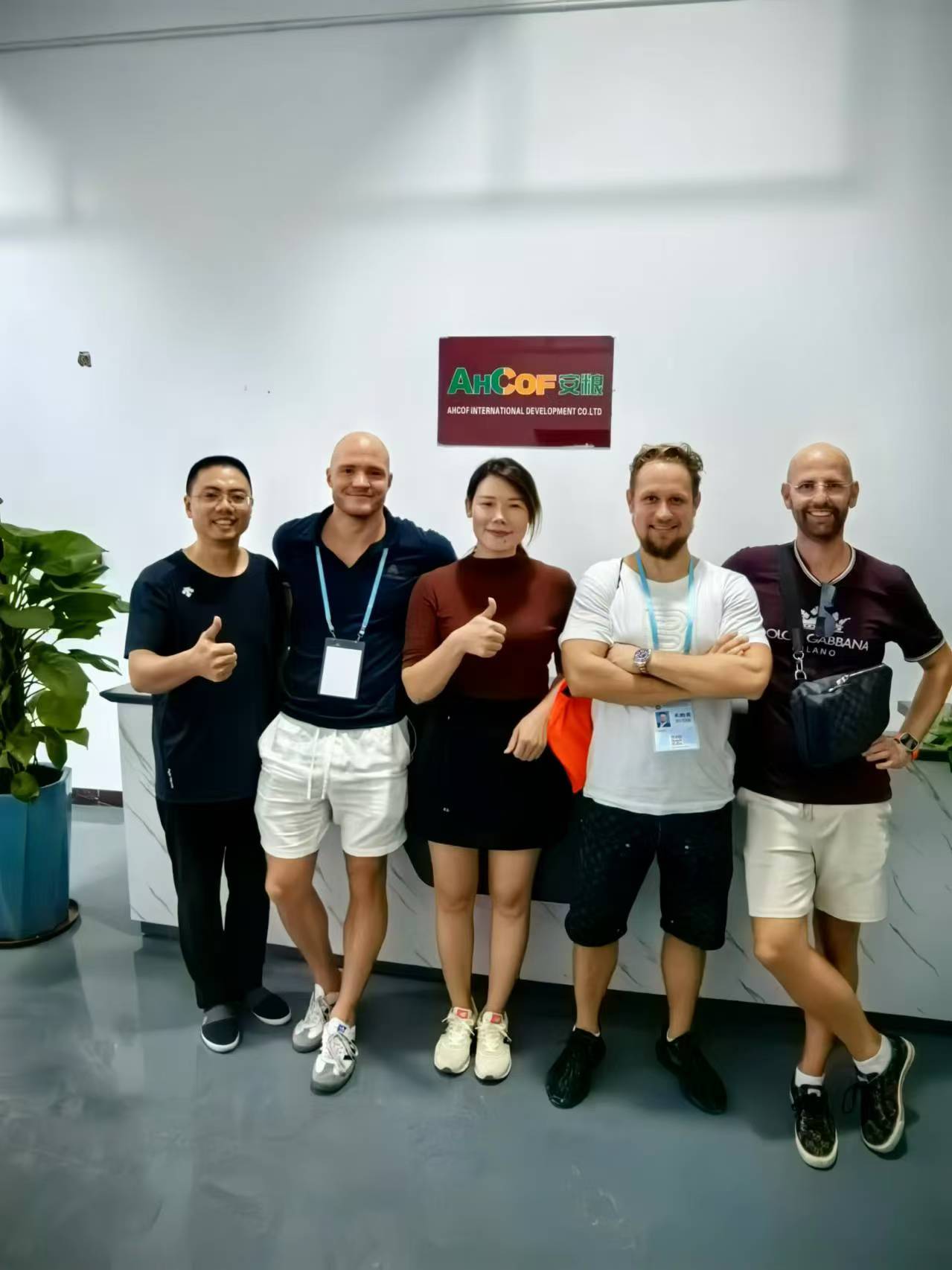 Customers visit Ahcof Barcode scanner factory after Canton fair