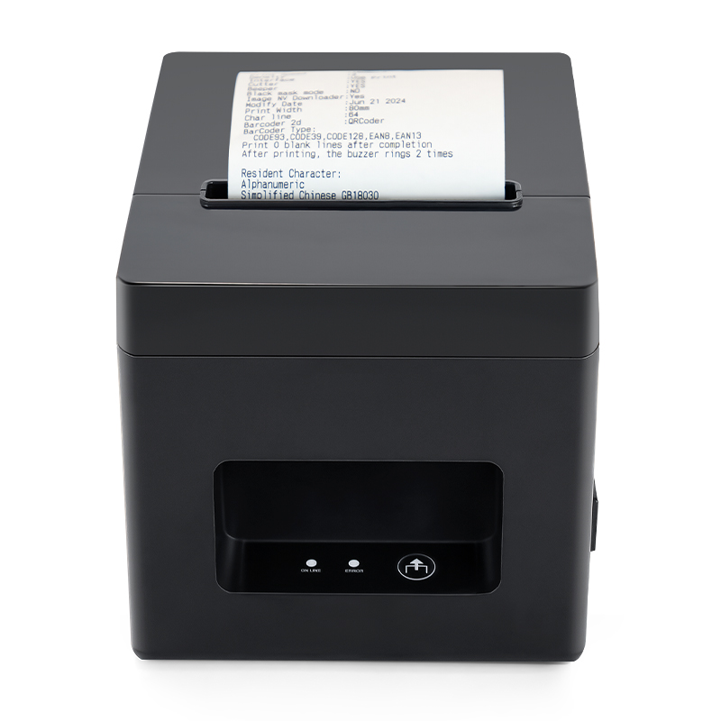 80mm thermal receipt ticket printer semi-automatic paper cutting